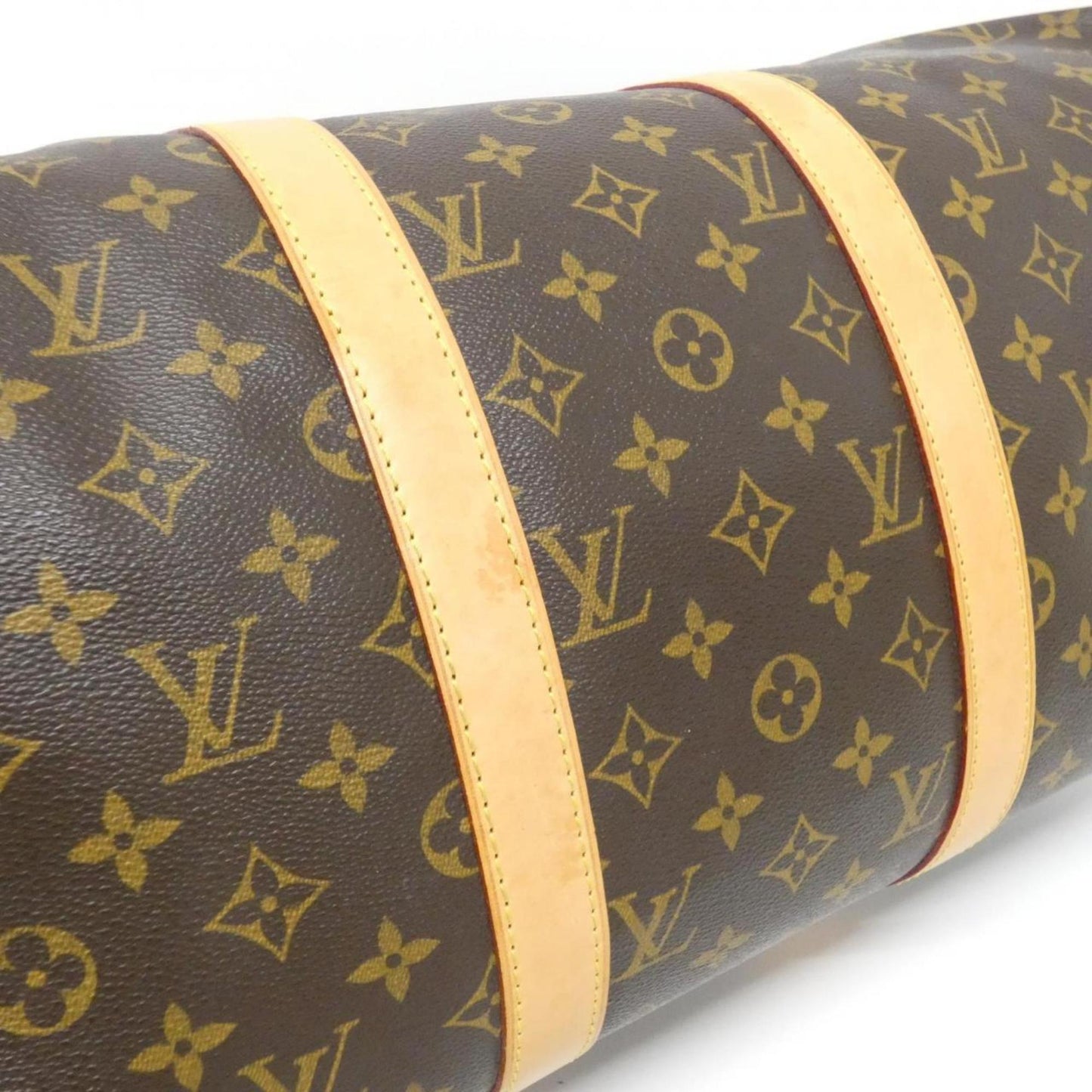 Louis Vuitton Coated Canvas Brown Travel Bags