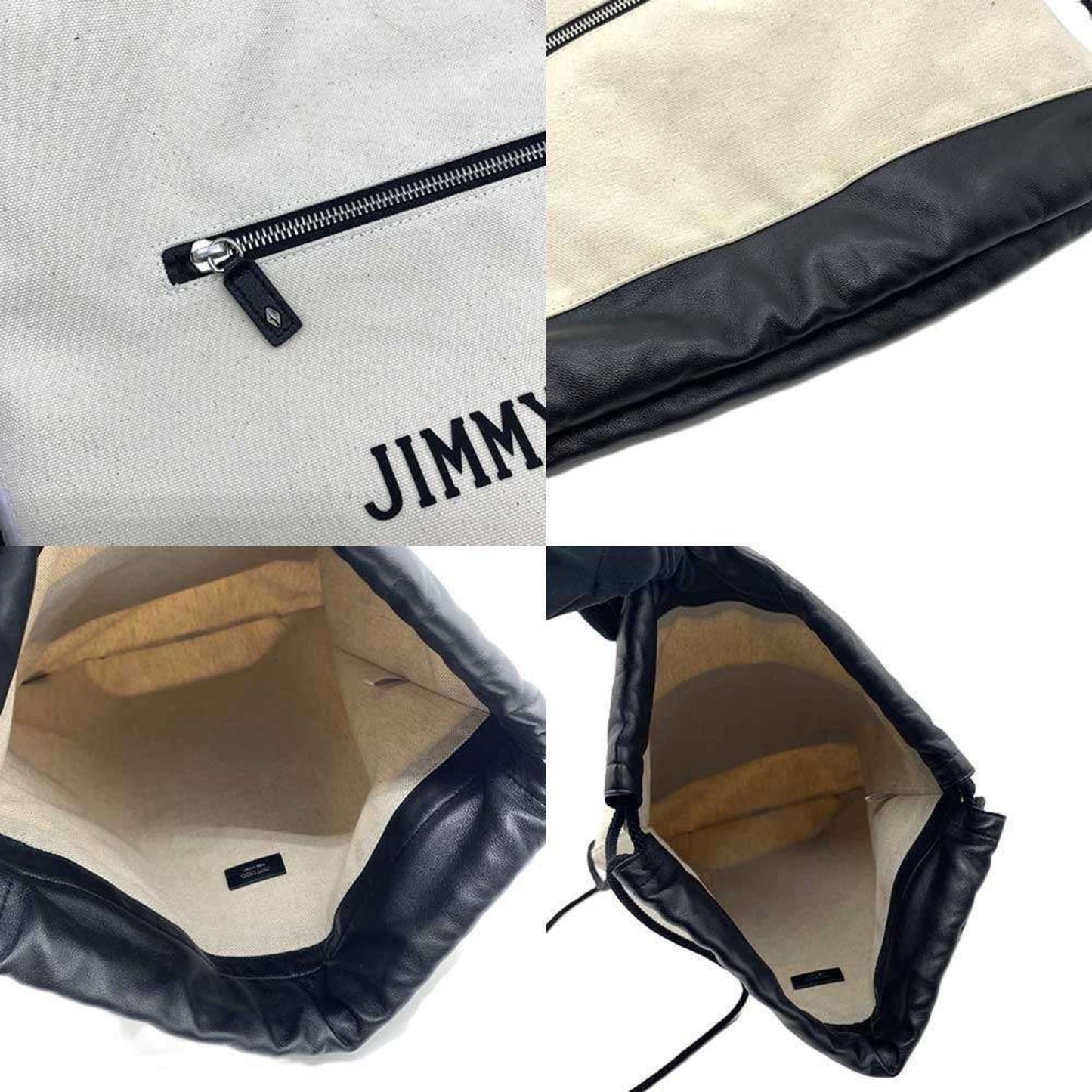 Jimmy Choo Canvas Black Backpacks