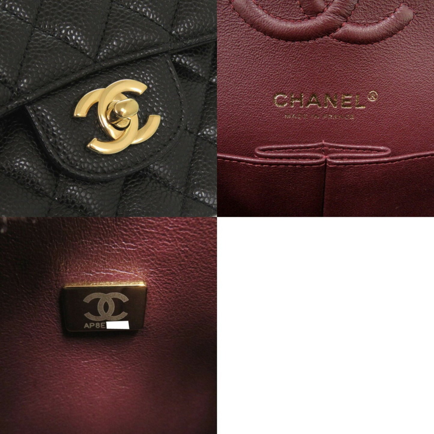 Chanel Calfskin Black Shoulder Bags