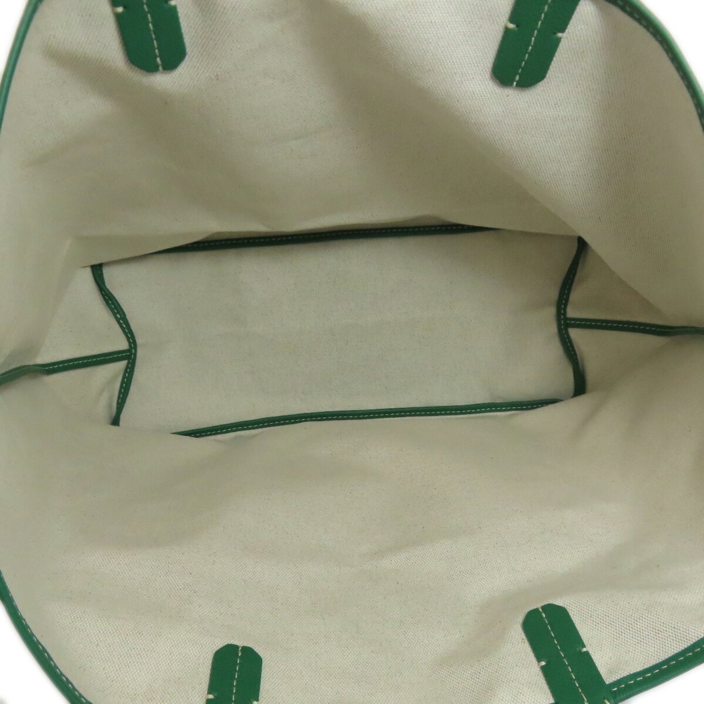 Goyard Coated Canvas Green Tote Bags