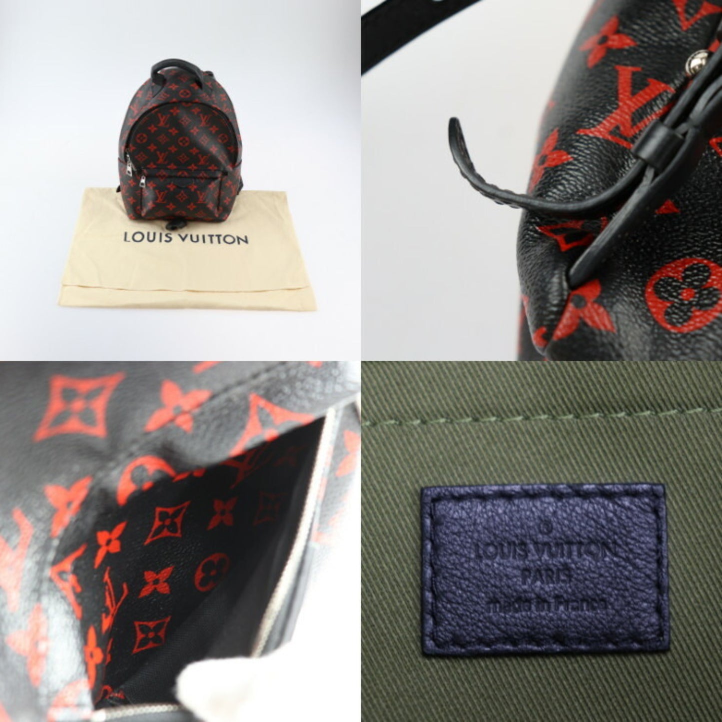 Louis Vuitton Coated Canvas Black Backpacks
