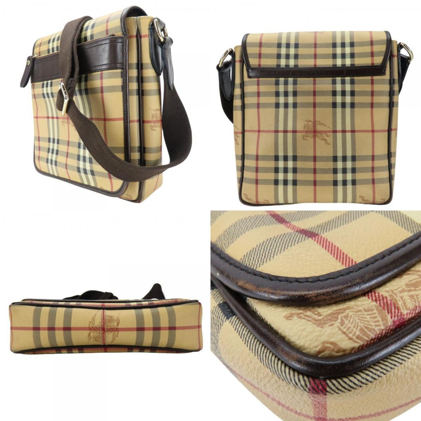 Burberry Pvc Brown Shoulder Bags