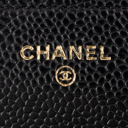 Chanel Calfskin Black Shoulder Bags