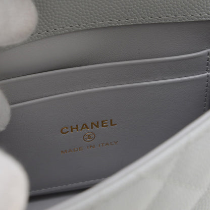 Chanel Calfskin Gray Handbags