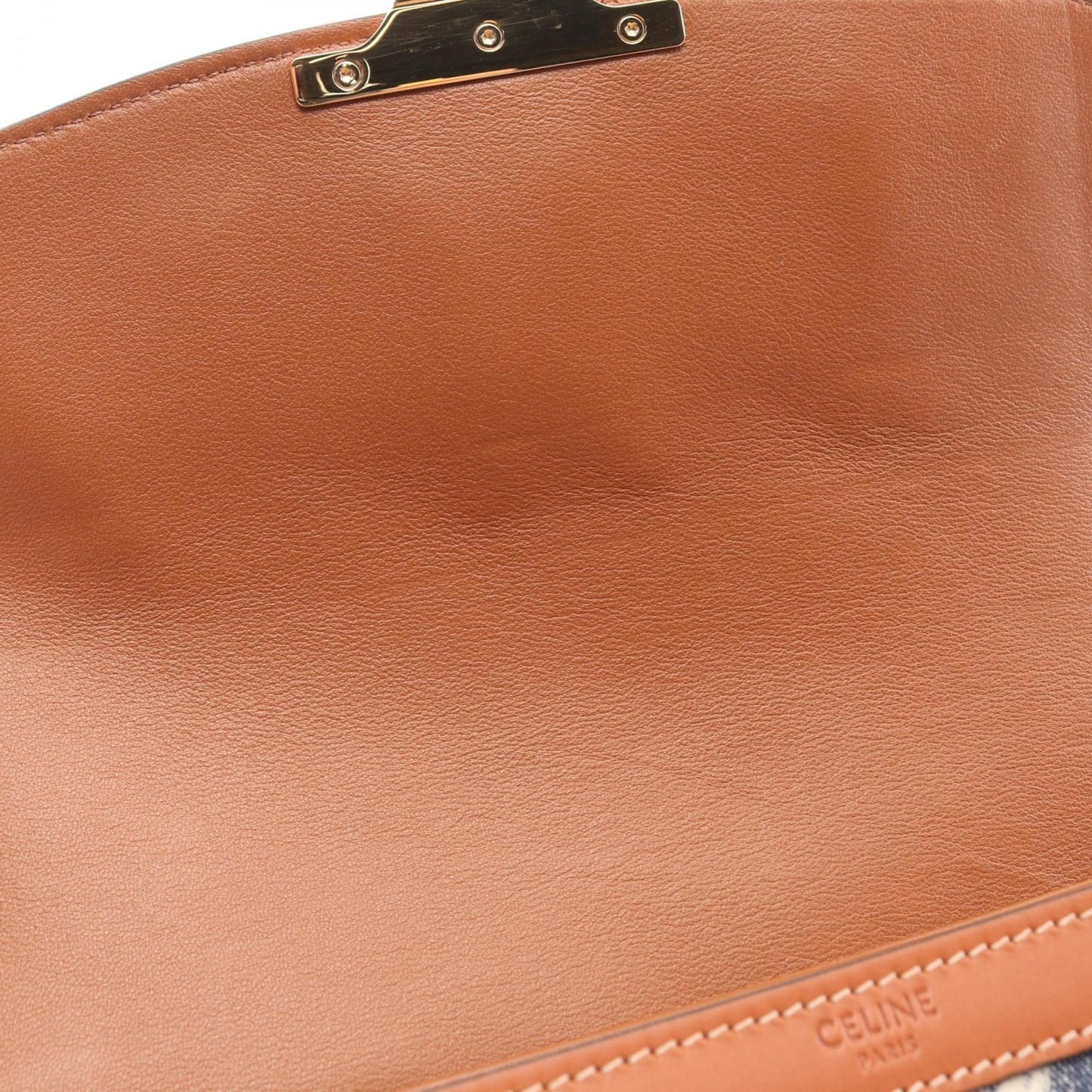 Celine Denim Brown Shoulder Bags