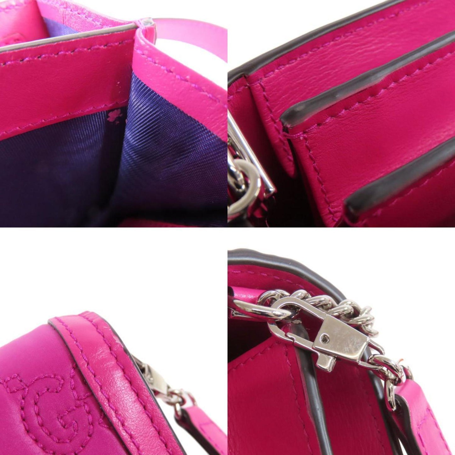 Gucci Nylon Pink Shoulder Bags