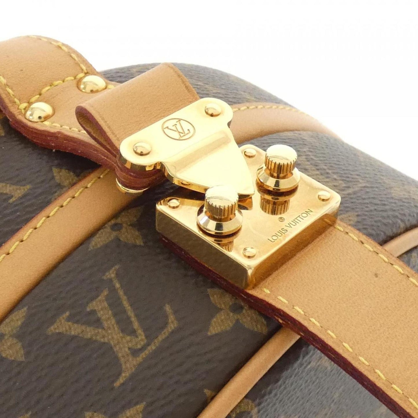 Louis Vuitton Coated Canvas Brown Handbags