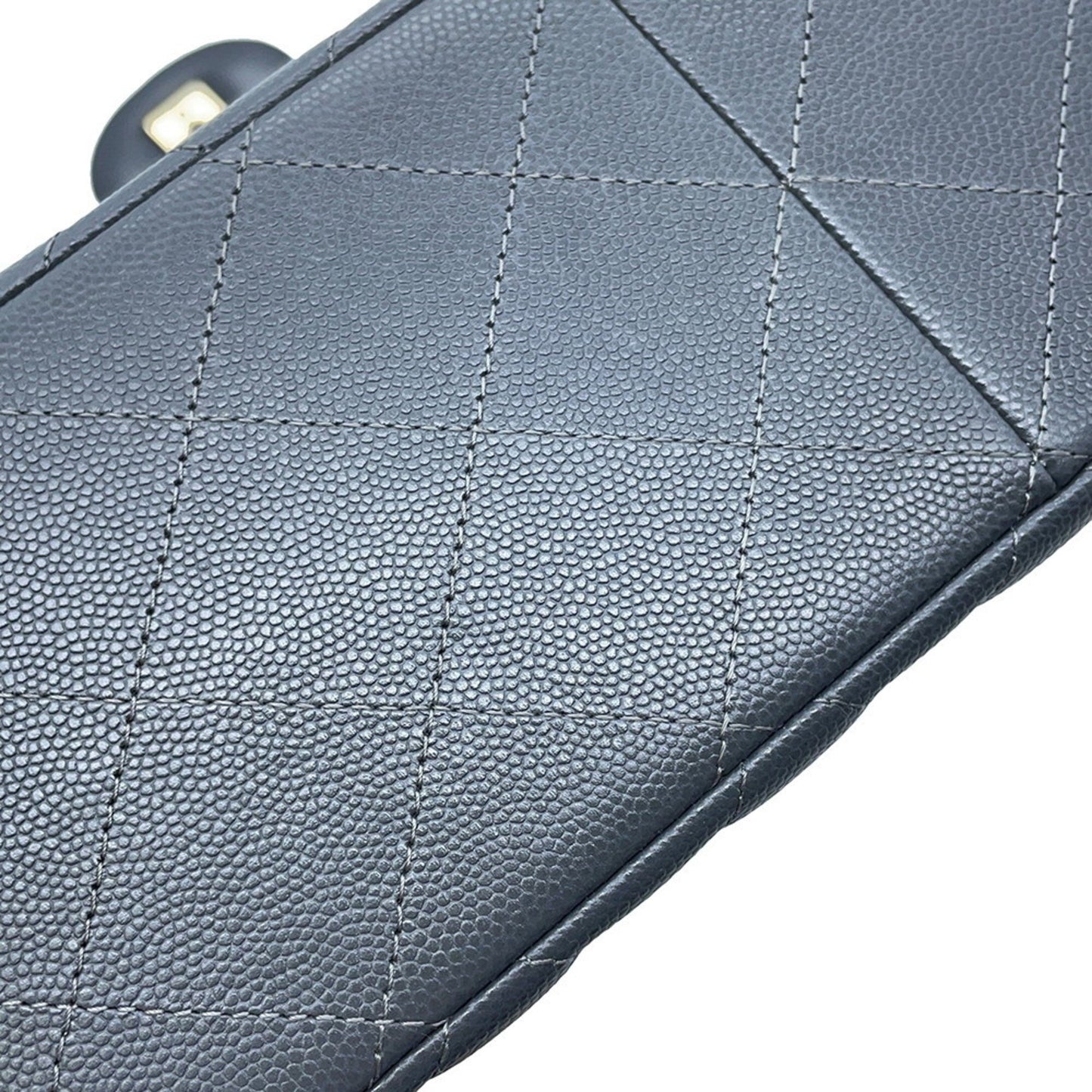 Chanel Calfskin Gray Shoulder Bags