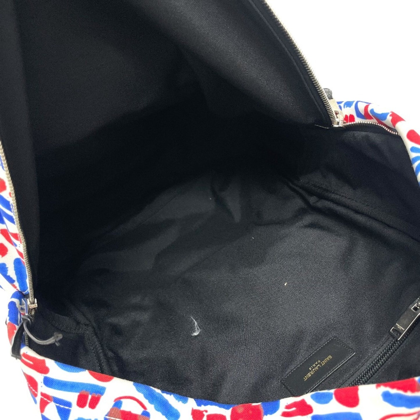 Saint Laurent Canvas Blue Backpacks