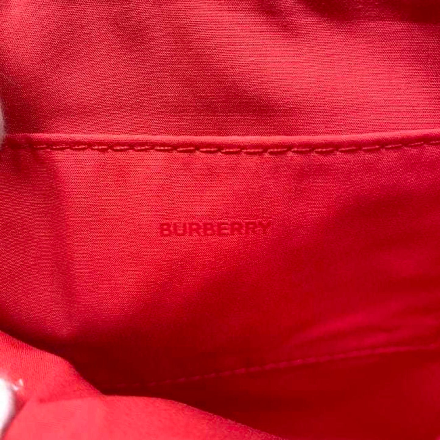 Burberry Nylon Red Clutch Bags