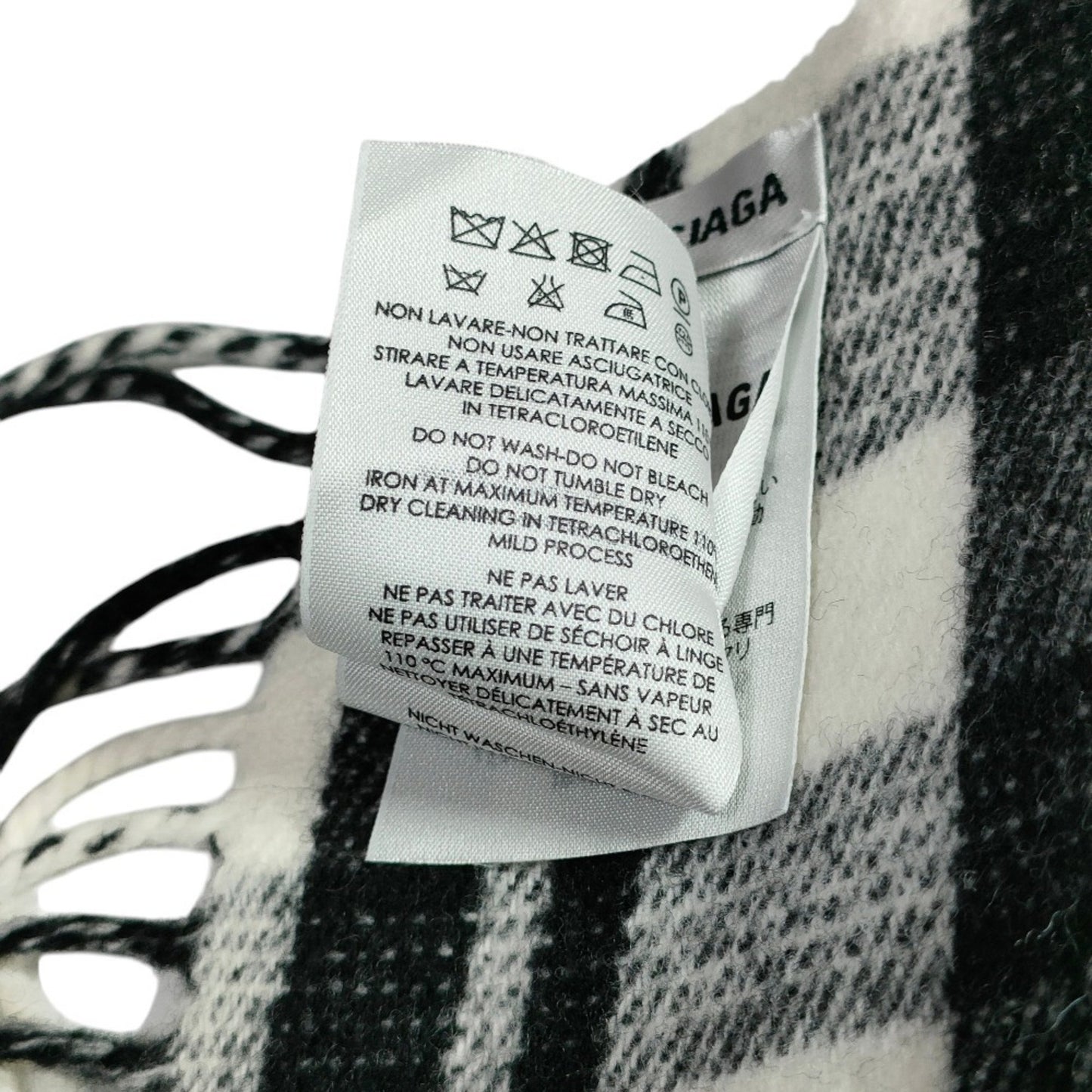 Balenciaga Wool Black Scarves