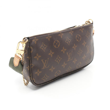 Louis Vuitton Coated Canvas Brown Shoulder Bags