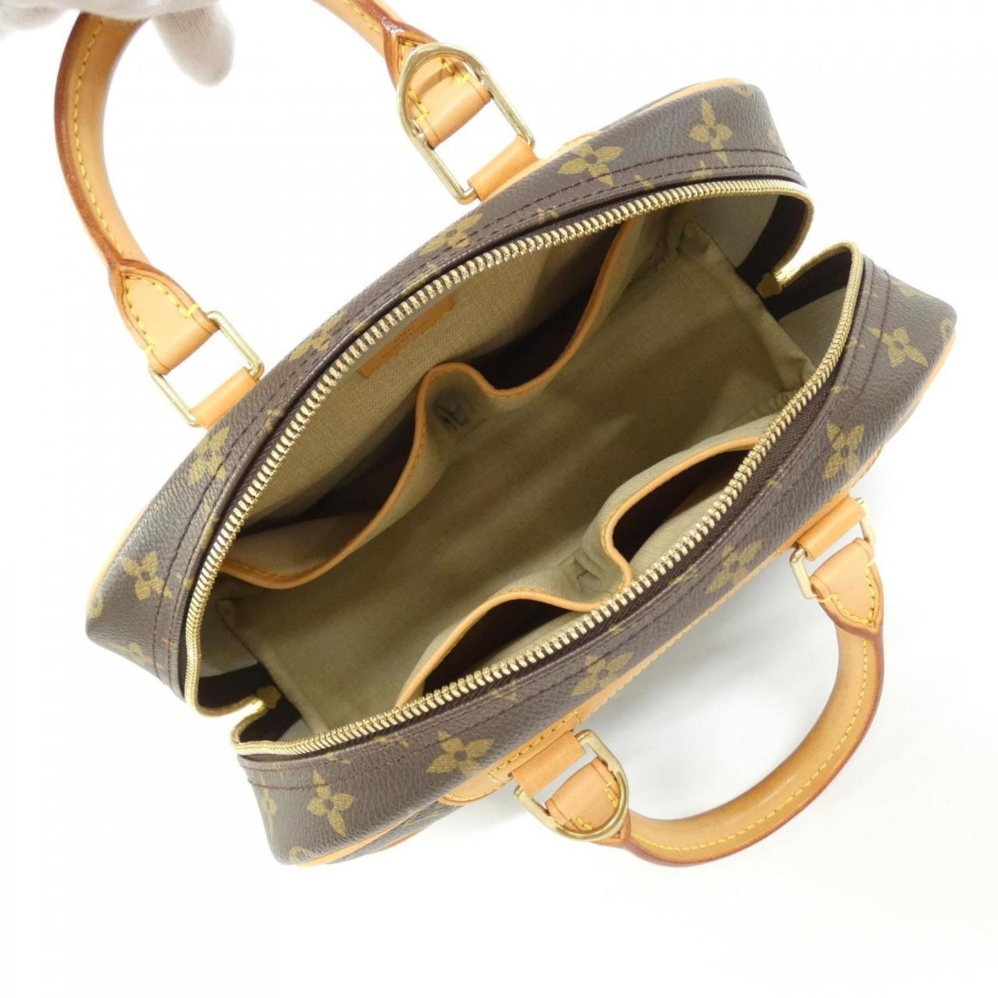 Louis Vuitton Coated Canvas Brown Handbags