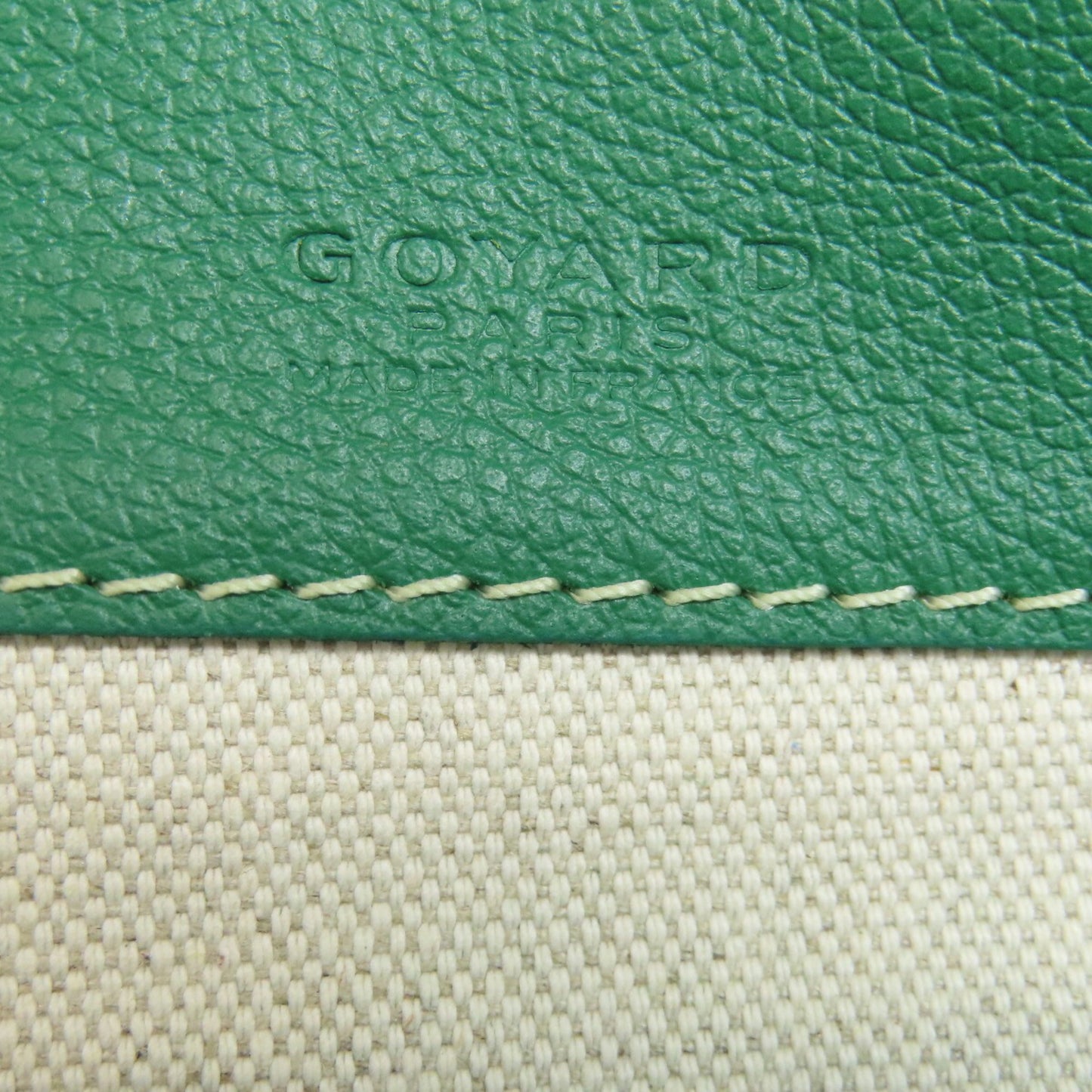 Goyard Coated Canvas Green Tote Bags