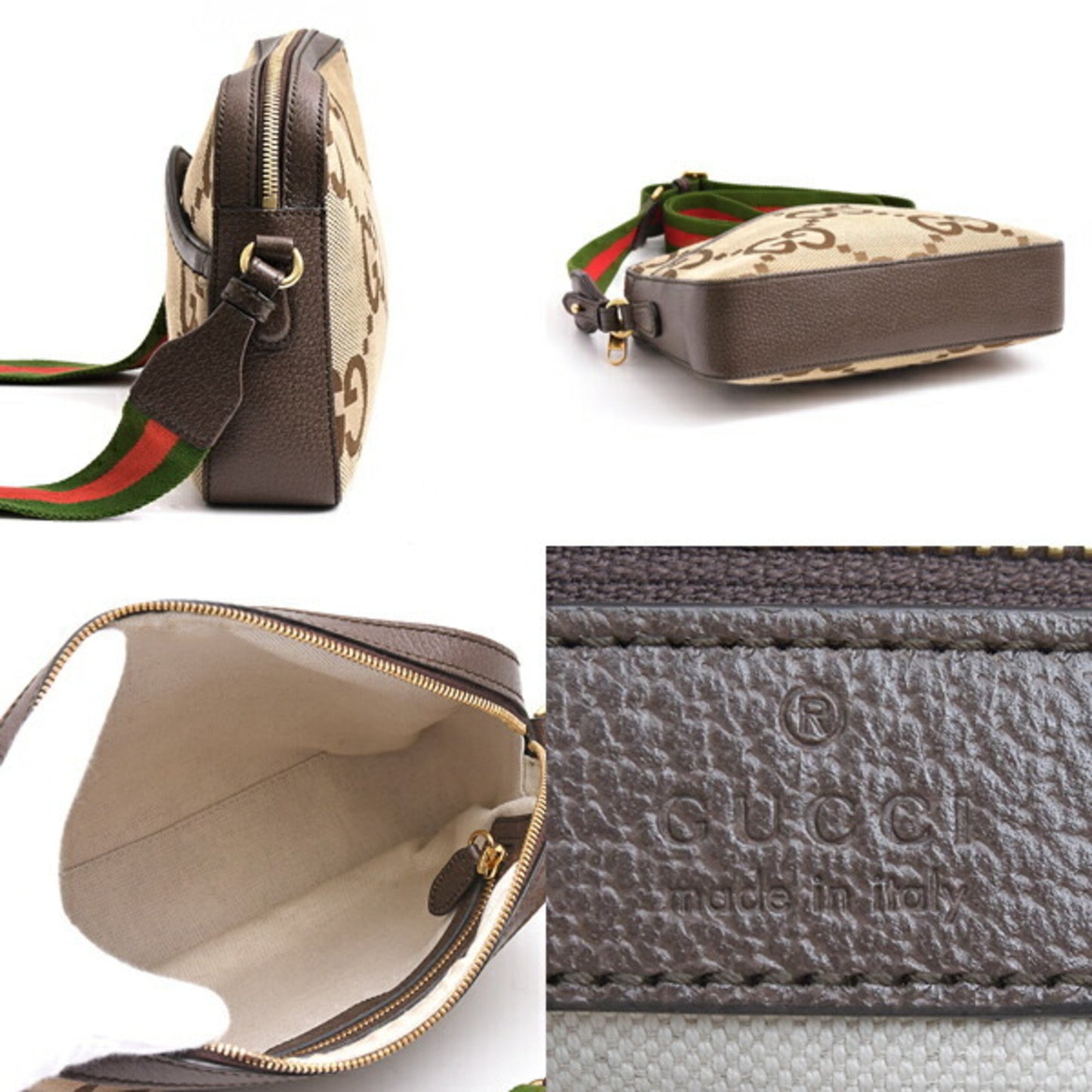 Gucci Canvas Brown Shoulder Bags