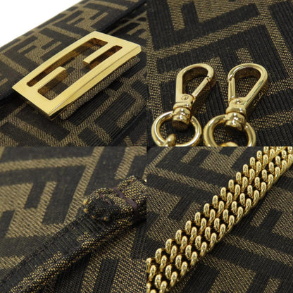 Fendi Canvas Brown Shoulder Bags