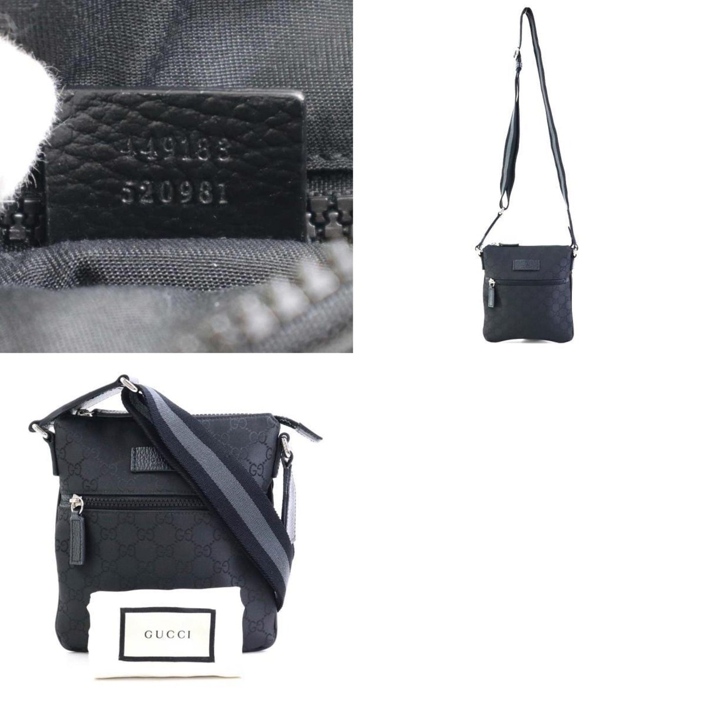 Gucci Nylon Black Shoulder Bags