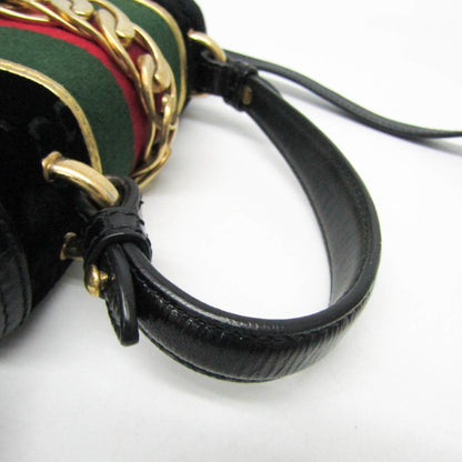 Gucci Velvet Black Handbags