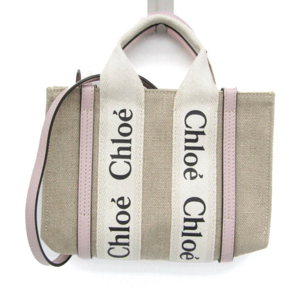 Chloé Canvas Gray Shoulder Bags