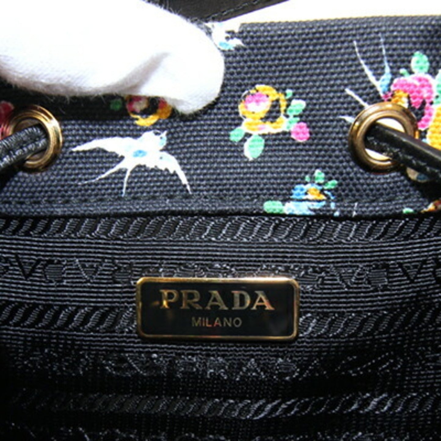 Prada Canvas Black Handbags