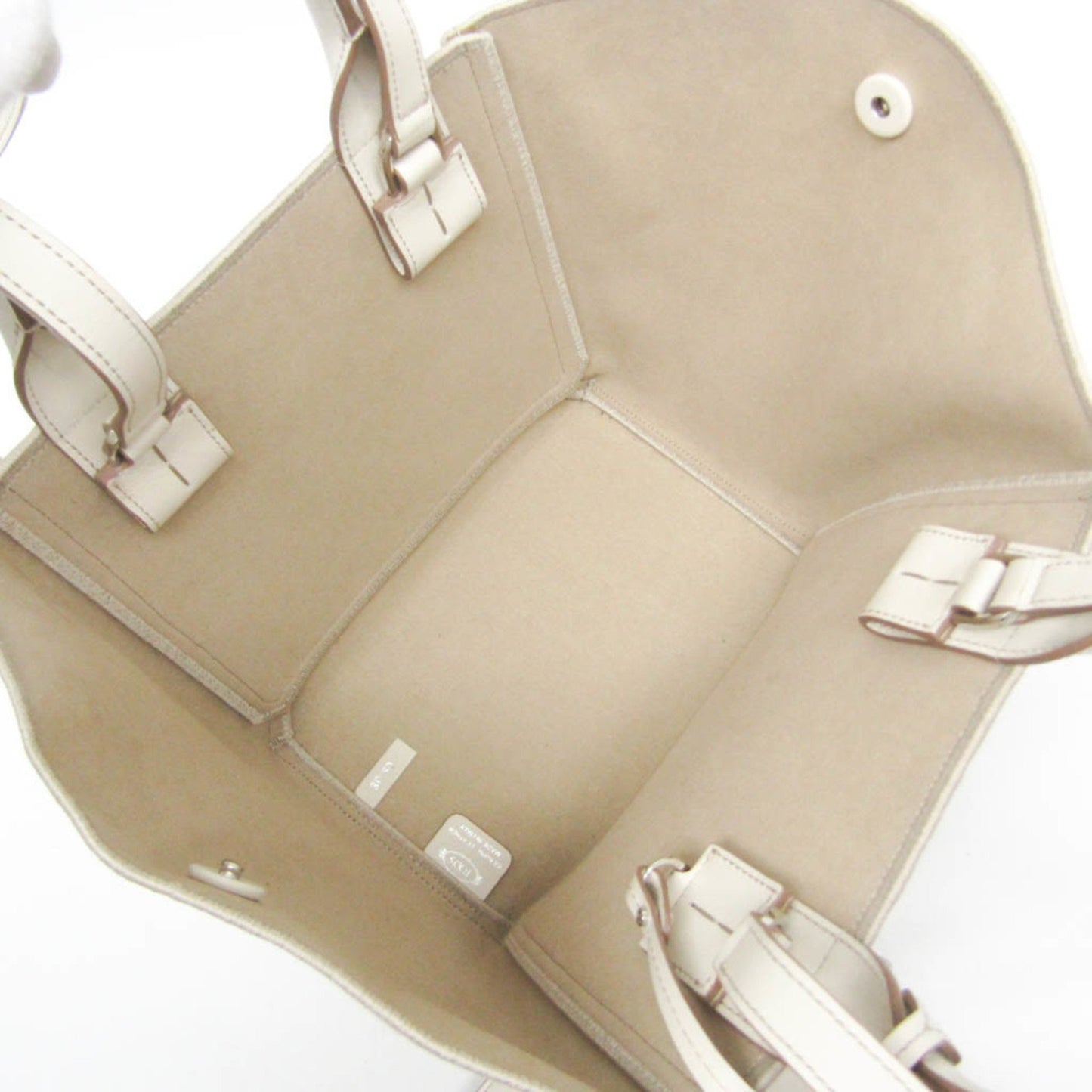 Tod's Linen Gray Handbags
