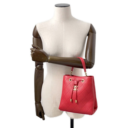 Chanel Calfskin Red Handbags