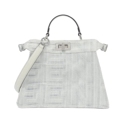 Fendi Denim White Handbags