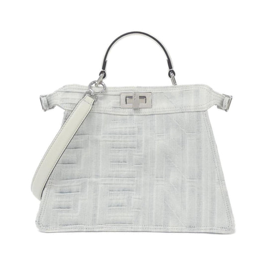 Fendi Denim White Handbags