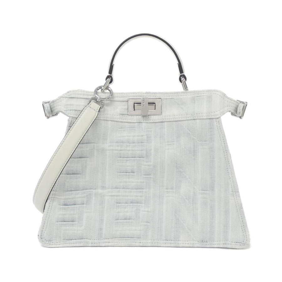 Fendi Denim White Handbags