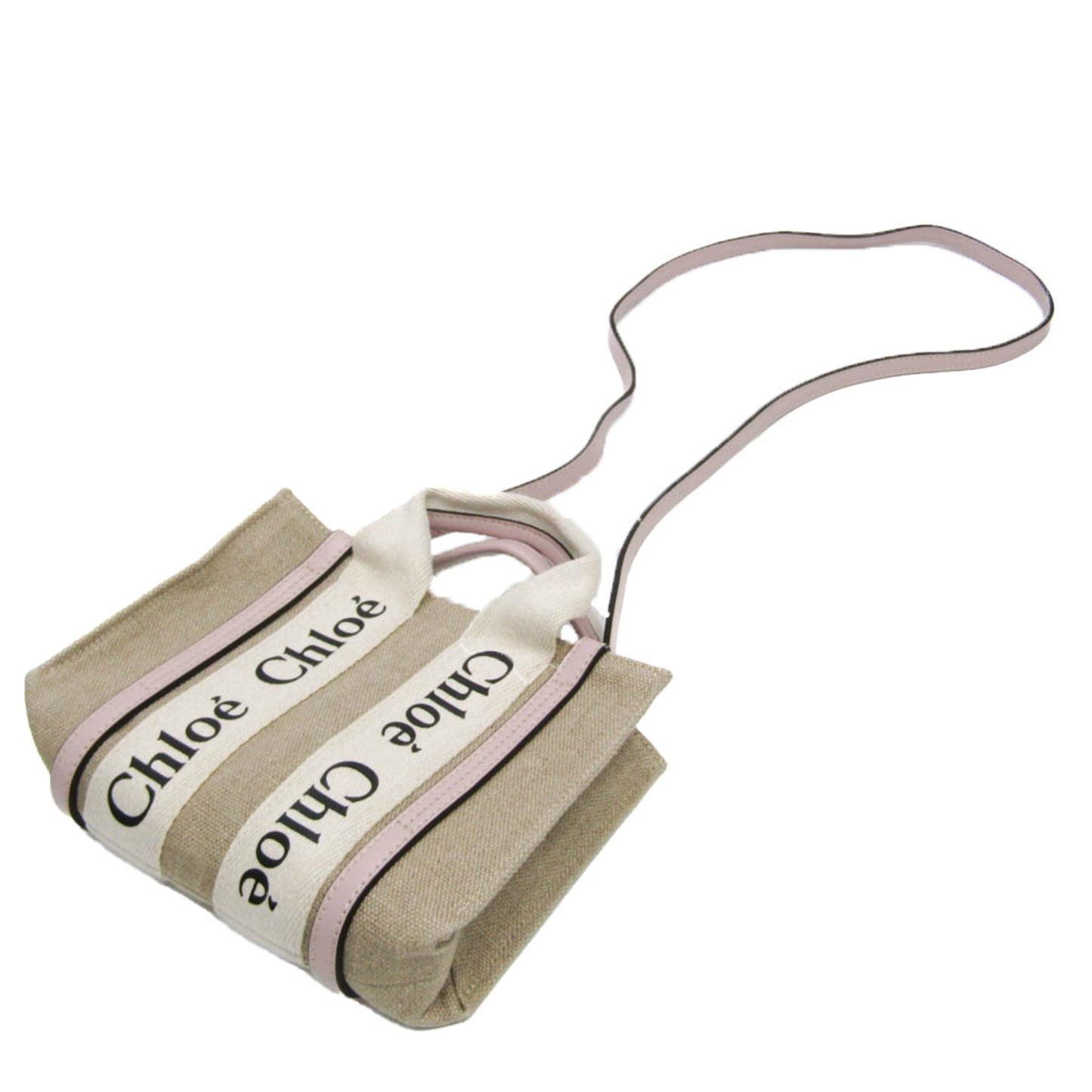 Chloé Canvas Gray Shoulder Bags