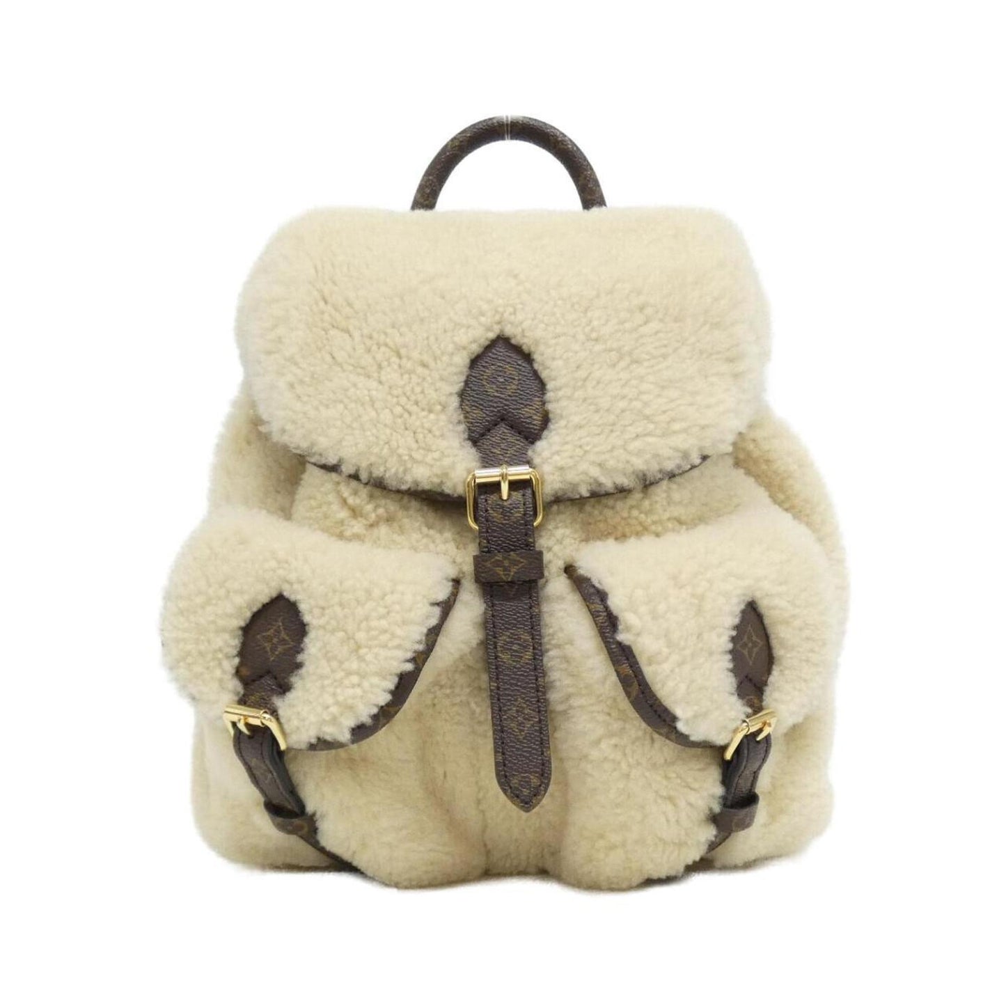 Louis Vuitton Coated Canvas Gray Backpacks