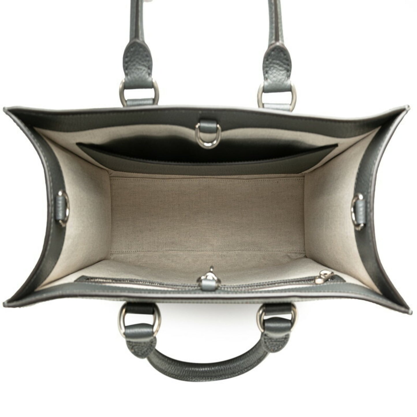 Gucci Pvc Gray Handbags