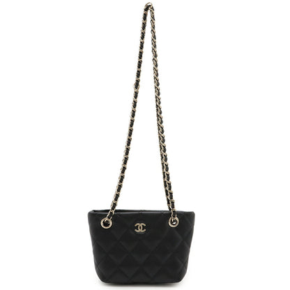 Chanel Calfskin Black Shoulder Bags