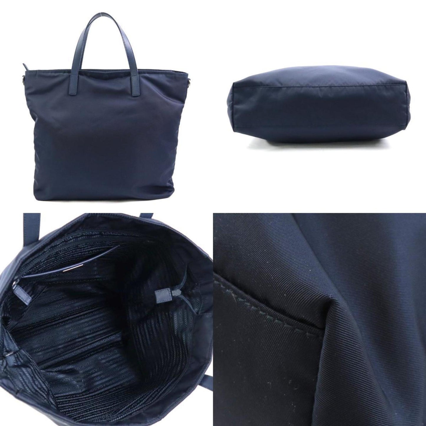 Prada Nylon Blue Handbags
