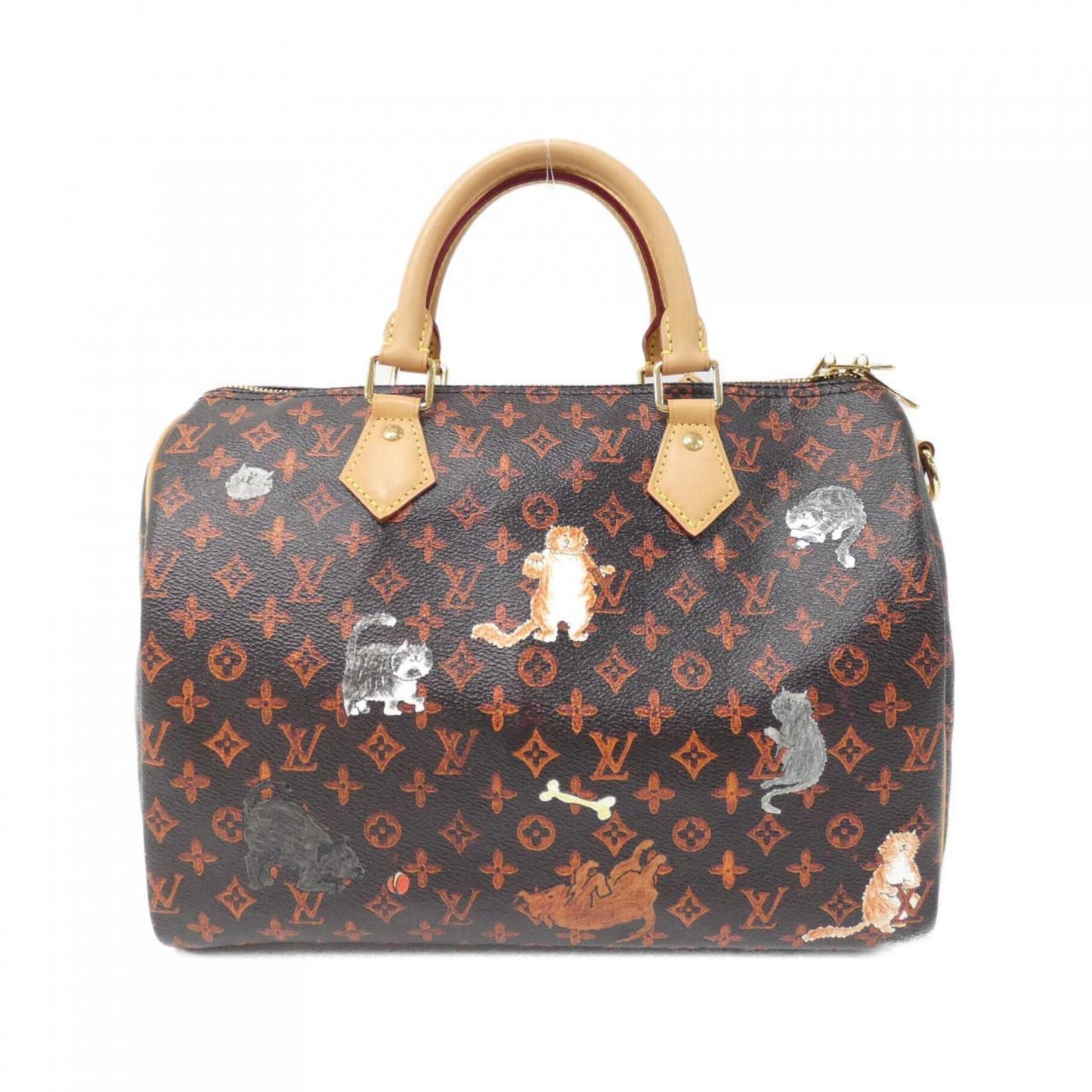Louis Vuitton Coated Canvas Brown Travel Bags