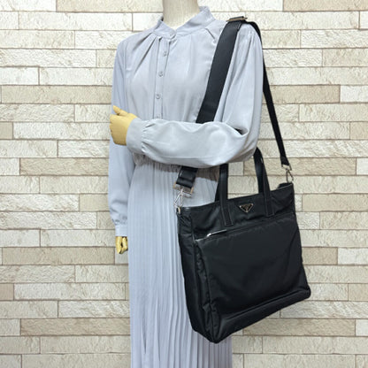 Prada Nylon Black Shoulder Bags