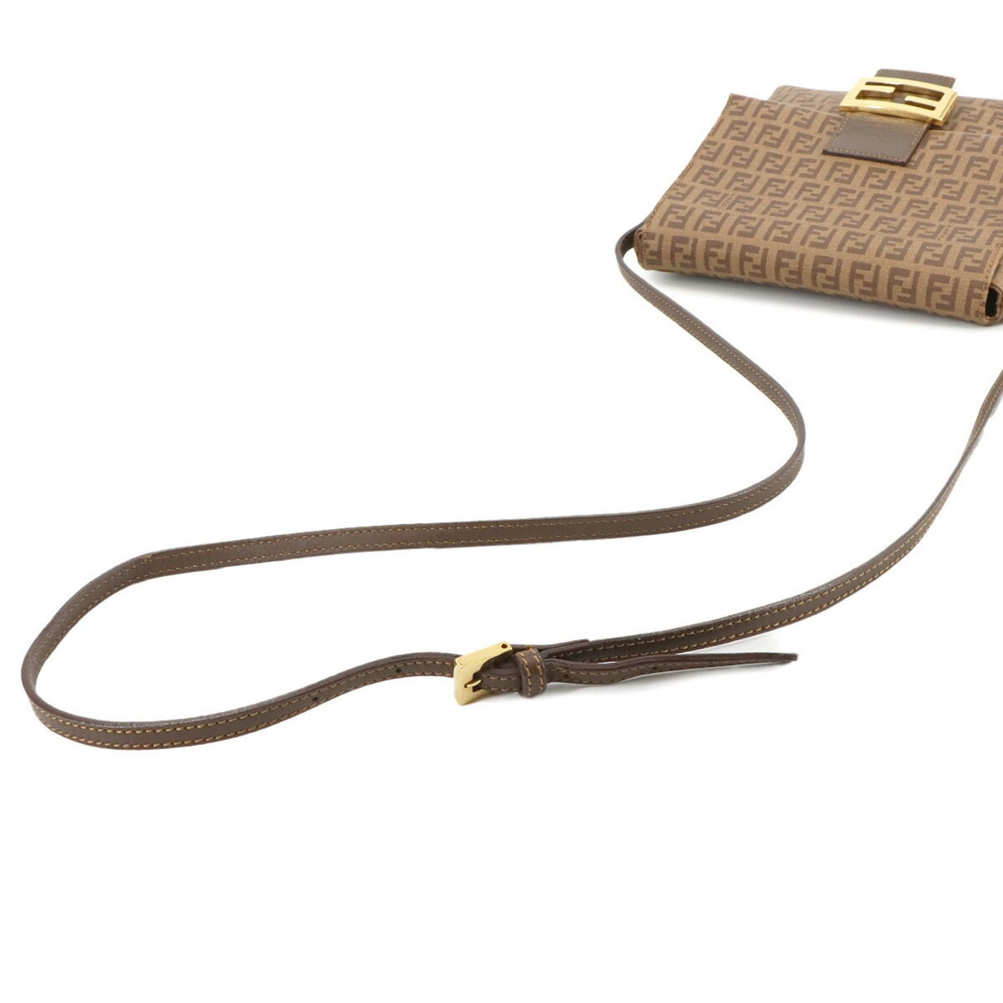 Fendi Pvc Brown Shoulder Bags