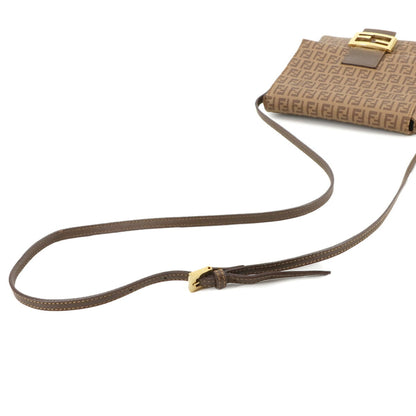 Fendi Pvc Brown Shoulder Bags