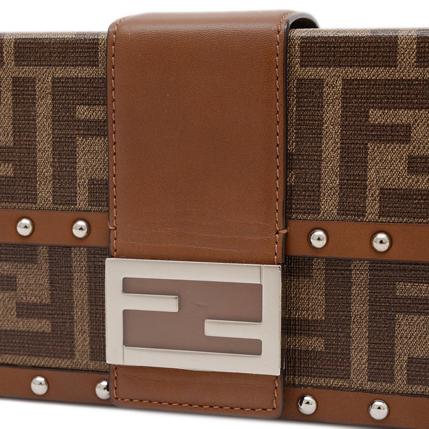 Fendi Canvas Brown Shoulder Bags