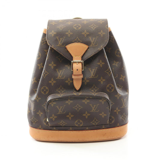 Louis Vuitton Coated Canvas Brown Backpacks