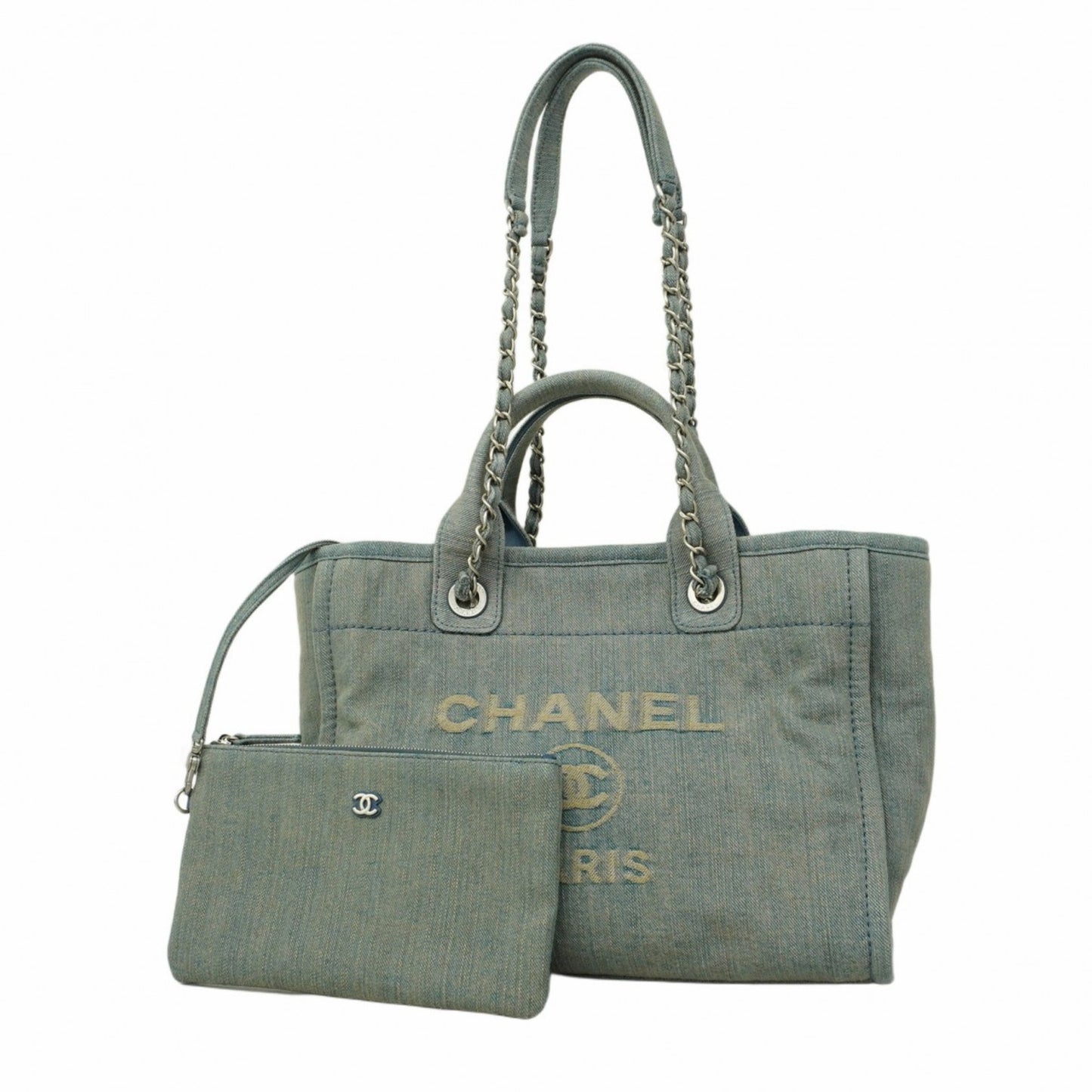 Chanel Denim Blue Tote Bags