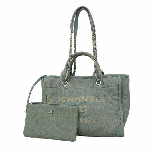 Chanel Denim Blue Tote Bags