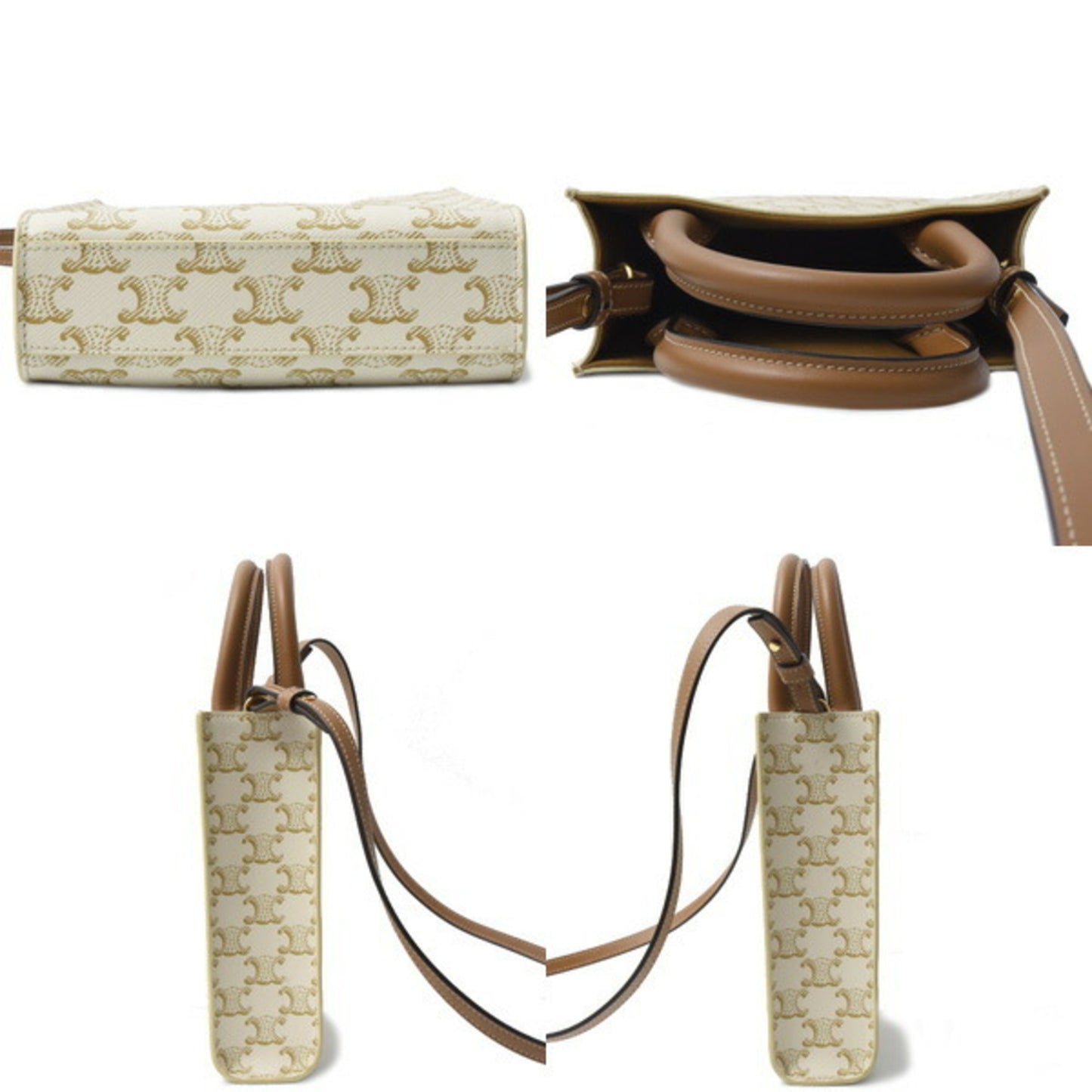 Celine Pvc Brown Handbags