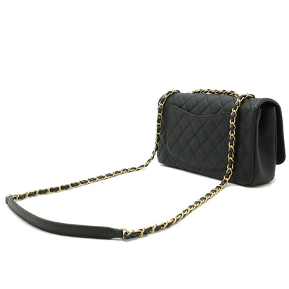 Chanel Calfskin Black Shoulder Bags