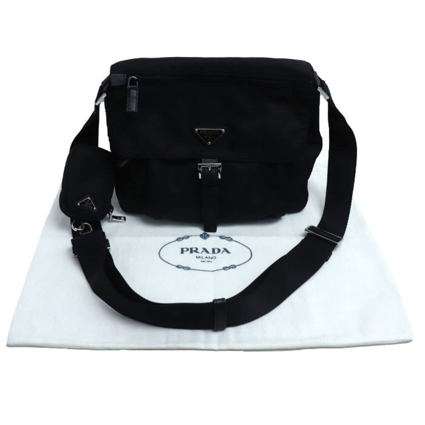Prada Nylon Black Shoulder Bags