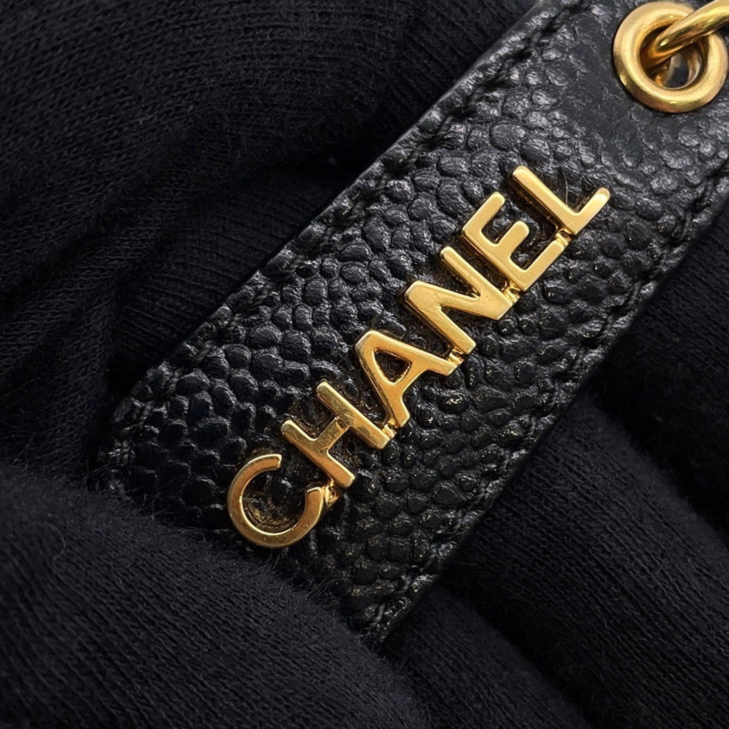 Chanel Calfskin Black Shoulder Bags