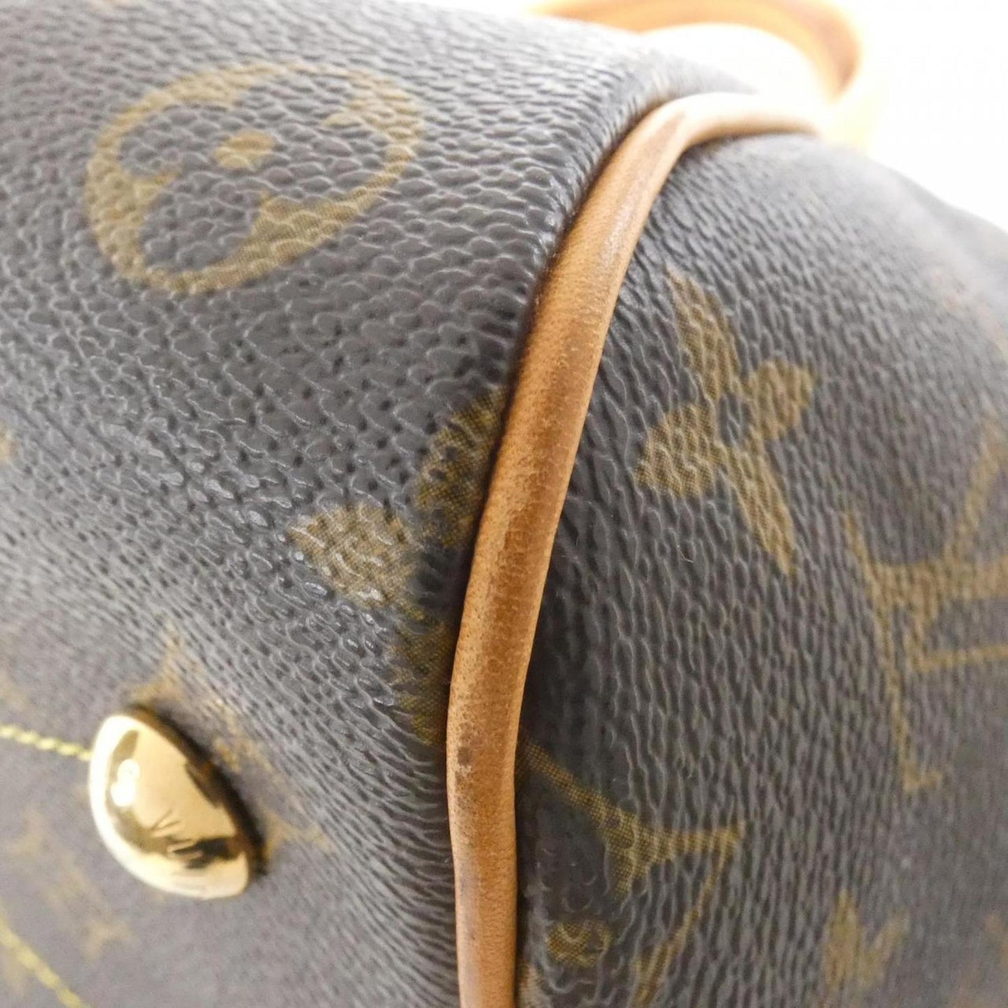 Louis Vuitton Coated Canvas Brown Handbags