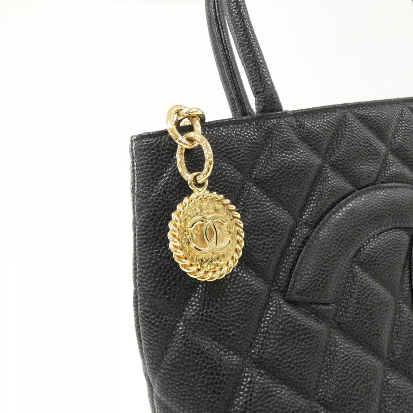 Chanel Calfskin Black Handbags