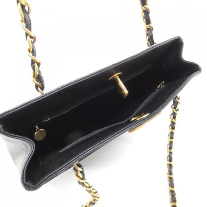 Chanel Calfskin Black Shoulder Bags