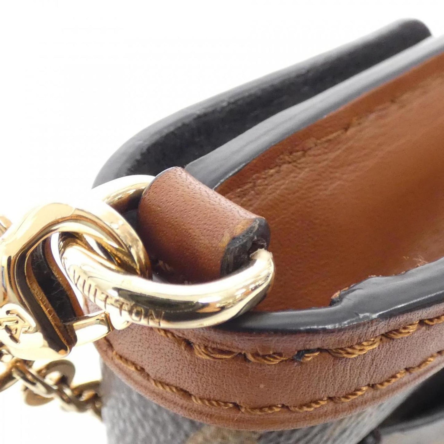 Louis Vuitton Coated Canvas Brown Shoulder Bags